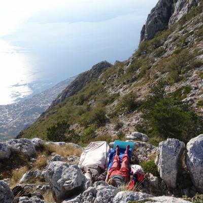 Meditace vysoko v pohoří Biokovo