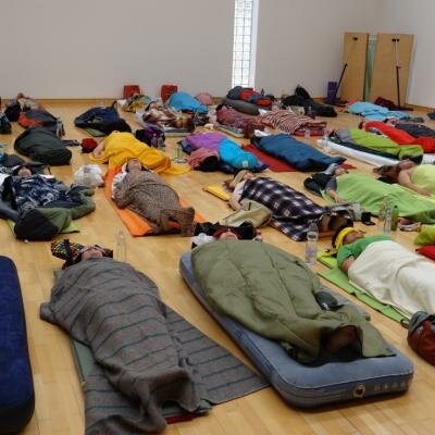 Během hlubinné léčebné meditace v Caorle.